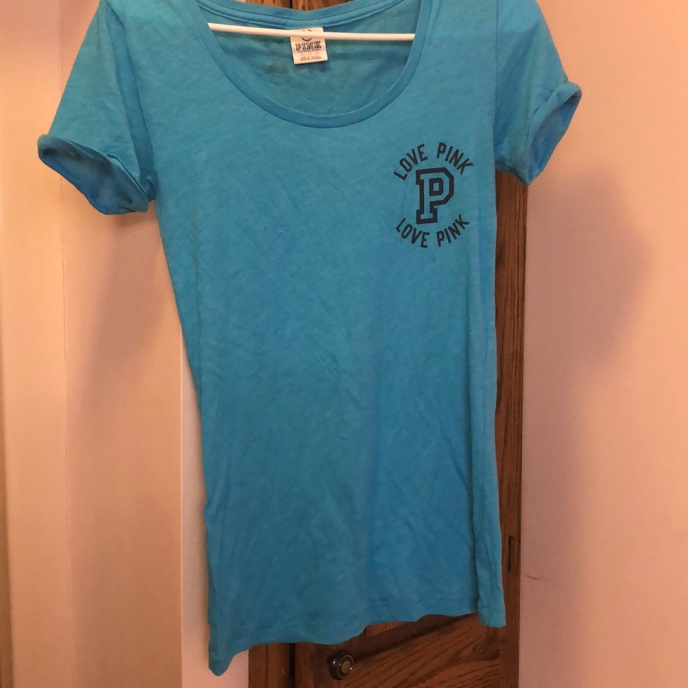 Pink-Victoria’s Secret cuff sleeve t-Shirt